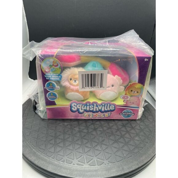 Squishville Accessory Set Playground Axolotl and Lion Playground Set - Picture 3 of 8